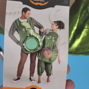 Hyde & EEK Adult Avocado Duo Halloween Costume Set NWT Couples Maternity 2pc new